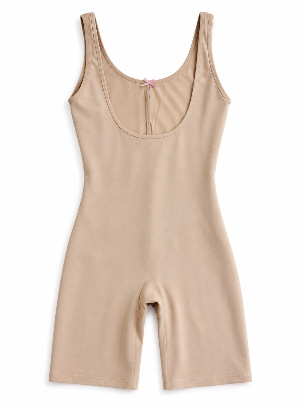 Spanx Nude Body Compression Onsie Unitard Women's Sz M Shapewear Sculpting Daily